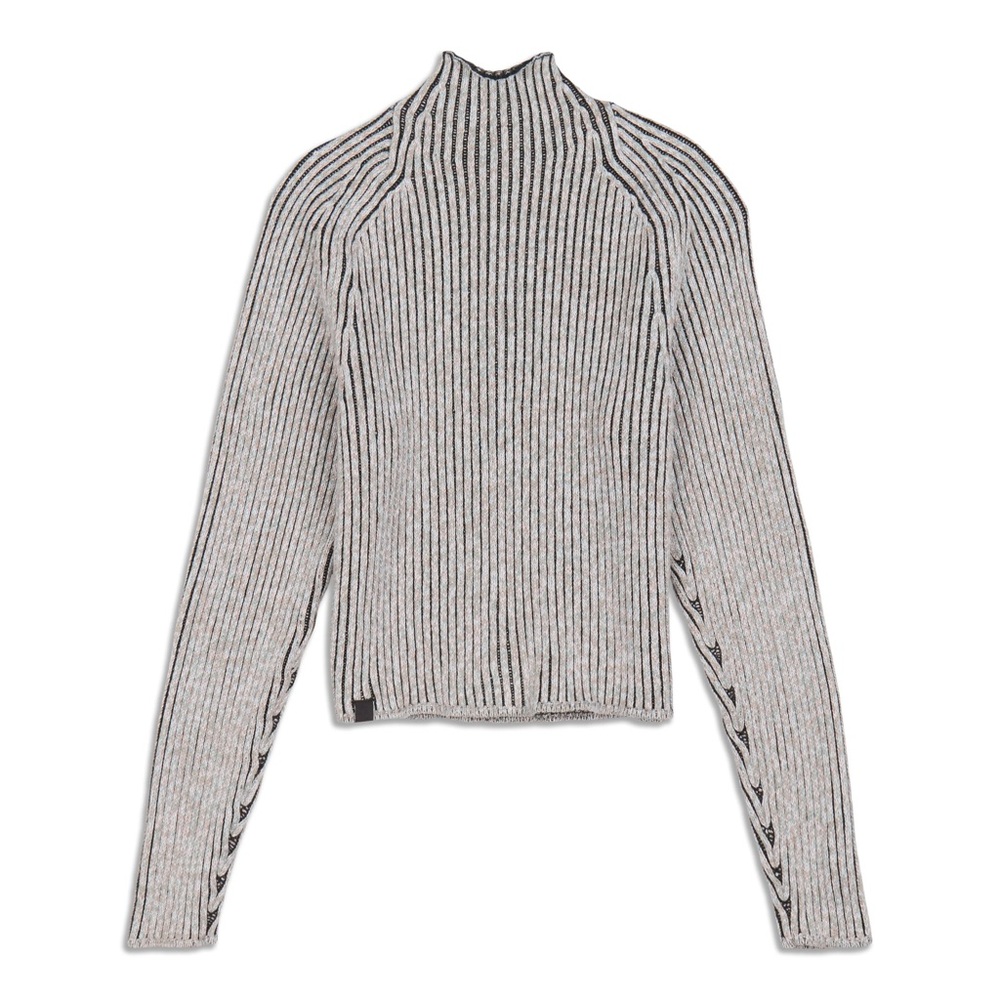Lululemon Cotton-Cashmere Blend Mock Neck Sweater